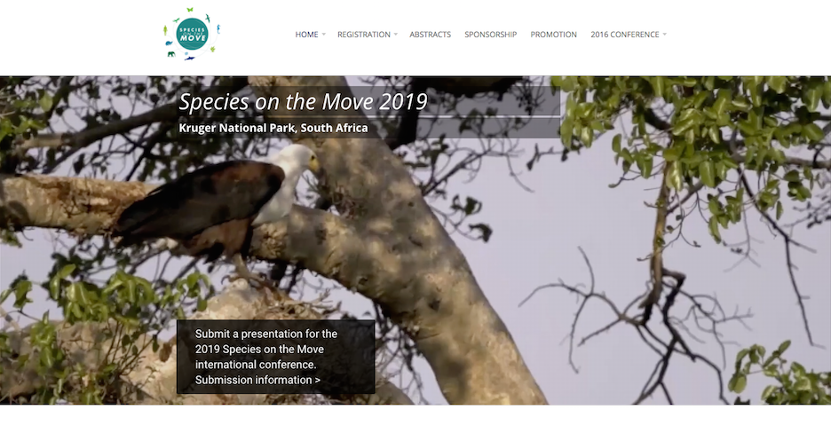 Screenshot of Species on the Move website header