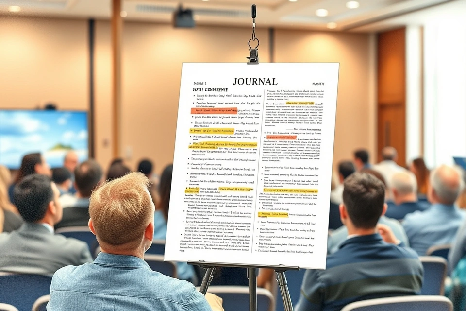 Printed academic paper with annotations and highlighted text passages.